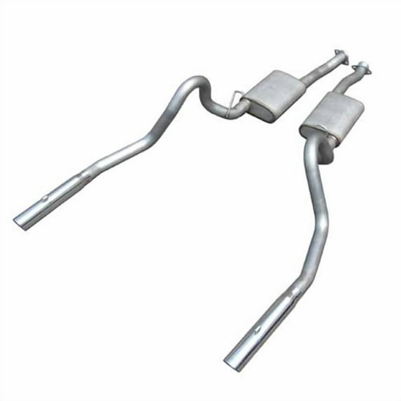 Pypes Exhaust Violator 2-1/2 in Cat-Back Muffler System for 1979-1997 Ford Mustang, Stainless Steel