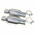 thumbnail image 1 of Pypes CVM11K Catalytic Converter - High Flow Mini-Cat Kit - 2-1/2 in Inlet - 2-1/2 in Outlet - 11 in Long - Clamps Included - Stainless - Polished - Pair, 1 of 3