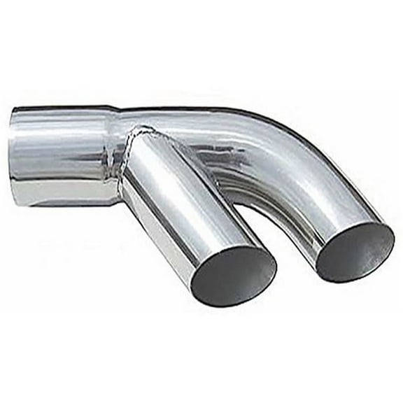 Pypes Performance Exhaust EVT10: Exhaust Tail Pipe Tip Set 76-81 Pontiac Trans Am 2.5 in To Dual 22.5 in Slip Fit Clamp On Pair