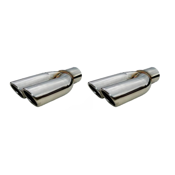 Dual Tip Single Stack Dual Exhaust Tips in Exhaust Tips - Walmart.com