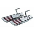 thumbnail image 1 of Pypes EVT89 Exhaust Tip - Slip-On - 2-1/2 in Inlet - 3 in Round Outlet - 7 in Long - Single Wall - Single Wall - Rolled Edge - Angled Cut - Red Slotted Tip - Polished Stainless - Pair, 1 of 3