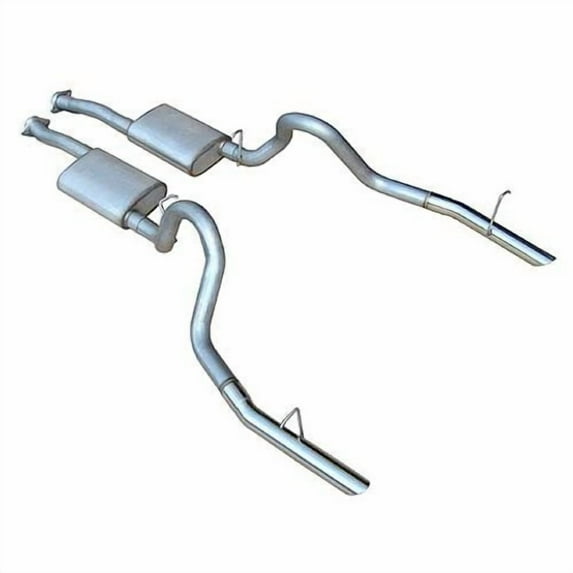 Pypes SFM13V Cat-Back Exhaust - Violator 2-1/2 in Diameter - 2-1/2 in Polished Tips - Stainless