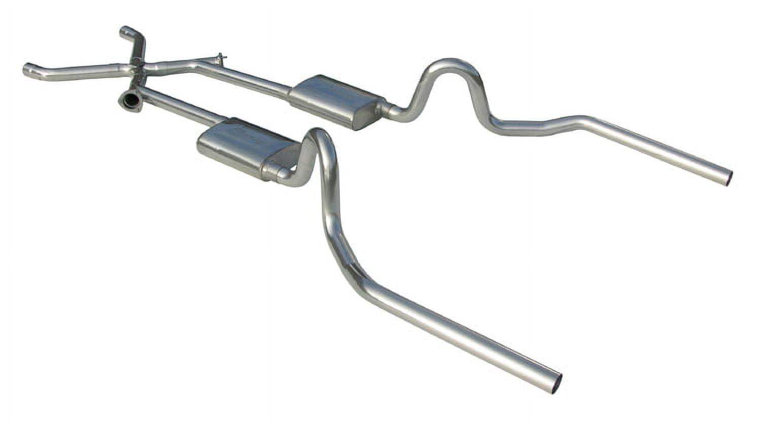 Pypes Exhaust Crossmember Back w/Xchange 64-74 A-Body Split Rear Dual Exit 3"