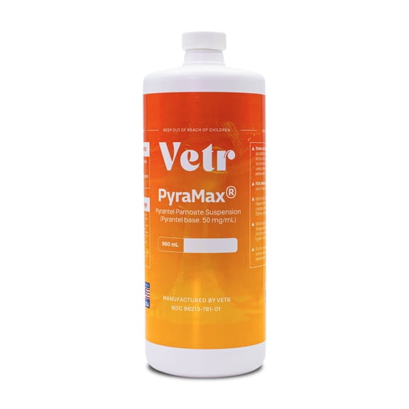 Pyramax 5% Pyrantel Oral Suspension for Dogs and Cats, Pet Care, 960 mL