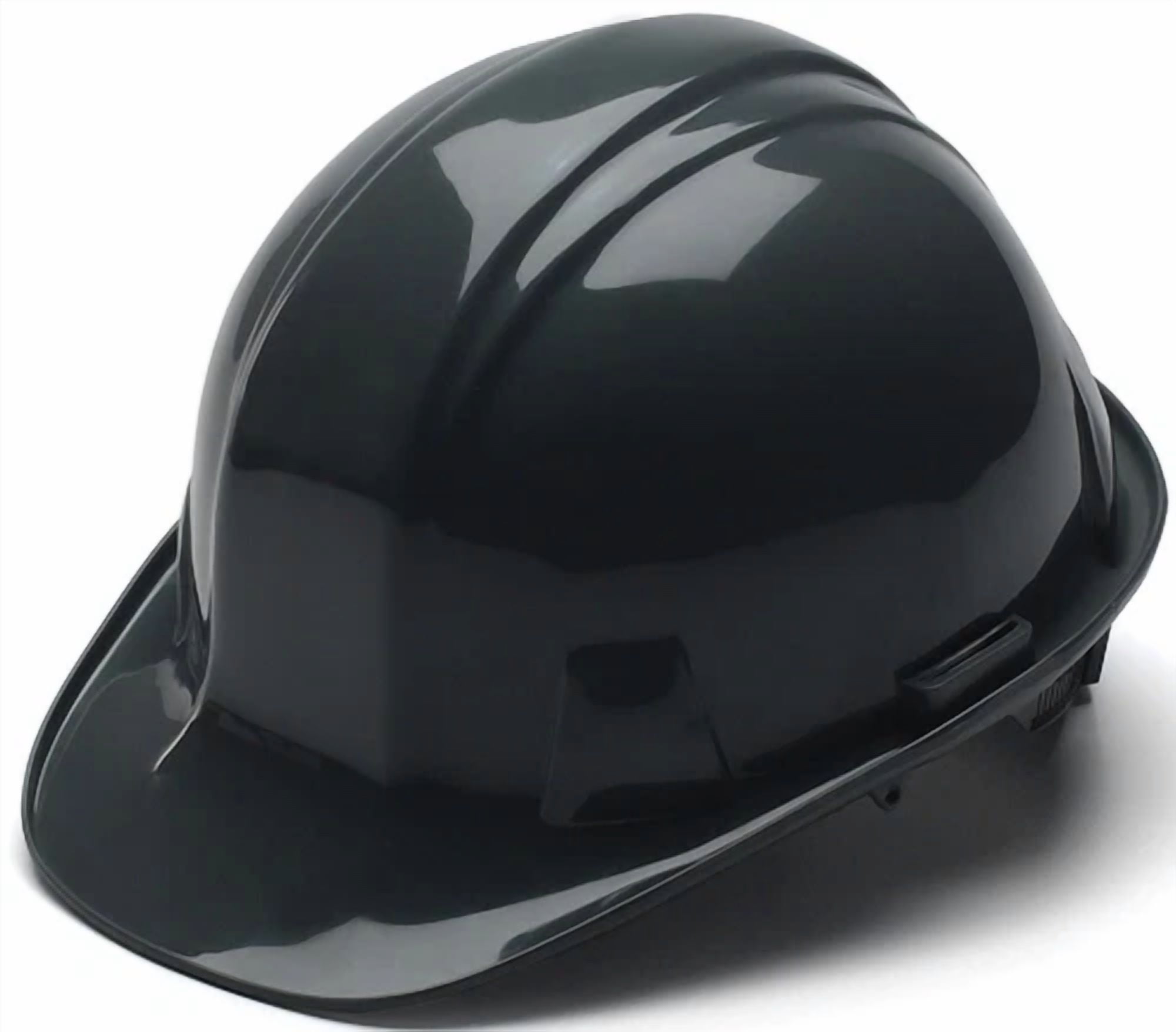 Pyramex 4Pt Cap Style Hard Hat With Ratchet Suspension - Black
