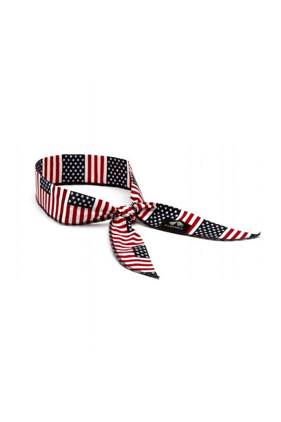 CNB12PKFLG Beaded Cooling Bandana - American Flag