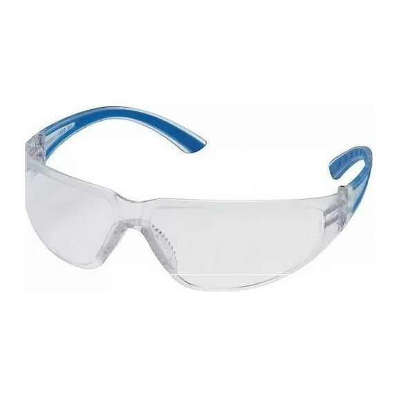 Pyramex Cortez Safety Glasses - Navy Blue Temples with Clear Lens (4 Count) MS-97140