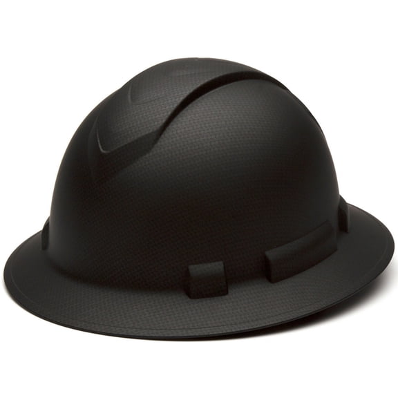 Pyramex Full Brim RIDGELINE Hard Hat Gray Graphite Pattern with 6 Point Ratchet Suspension