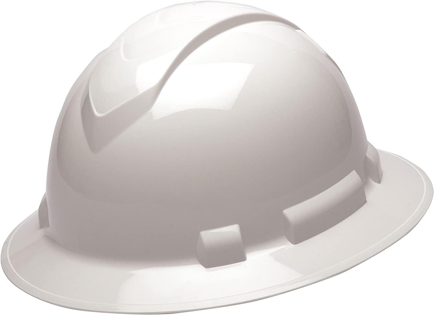 Pyramex - HP54110 Ridgeline Full Brim Hard Hat, 4-Point Ratchet Suspension, Whit