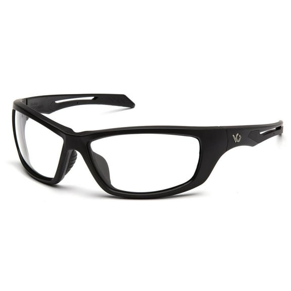 Pyramex Howitzer Safety Eye Glasses Blk Frame Clear AntiFog Lens