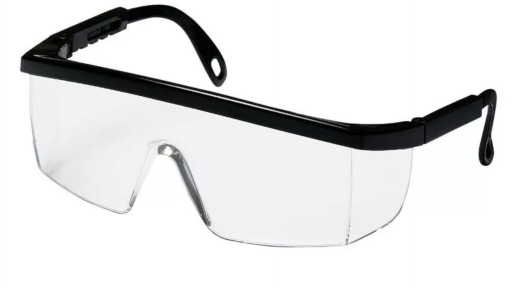 Pyramex Integra General Purpose Scratch Resistant Safety Glasses, Clear Lens with Black Frame, 10 Count - MS-97240
