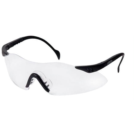 Pyramex Intrepid Safety Glasses - Clear Lens with Black Frame (10 Count) MS-97260