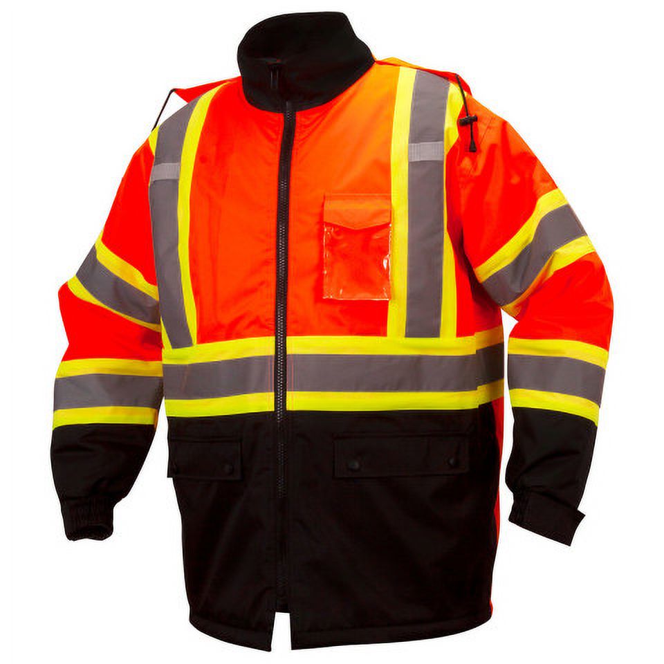 Pyramex RCP32 Type R Class 3 High-Vis Waterproof Quilt Lined Jacket ...