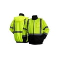 thumbnail image 1 of Pyramex RJ3210 TALL Series HI VIS Lime Waterproof Bomber Safety Jacket With Quilted Liner ANSI Class 3 Type R Size Tall Extra Large, 1 of 3