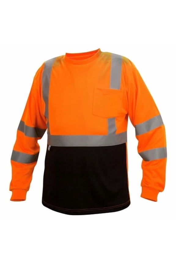 RLTS31B Type R Class 3 High-Vis Black Bottom Long Sleeve T-Shirt