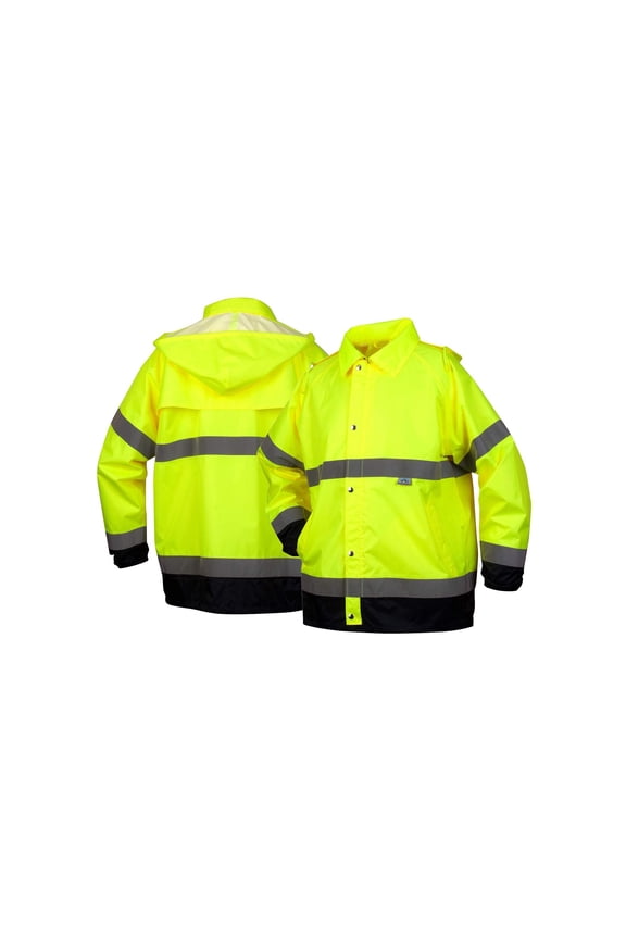RRWJ3110X4 PU/Poly hi vis jacket - size 4X large