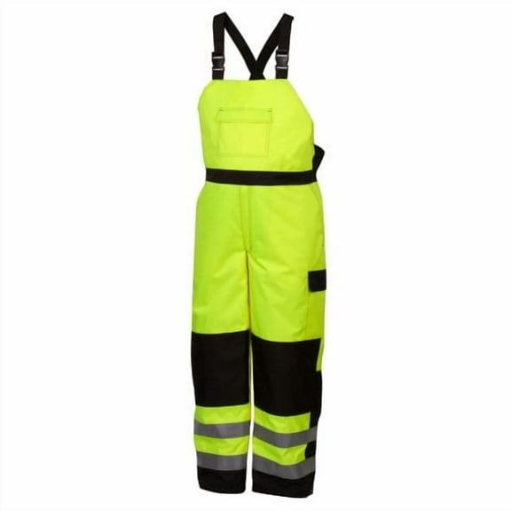 Pyramex RWB4610X5 RWB46 Series- Pants H-Vis Winter Bib Pants in Lime- 5XL