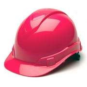 Pyramex Ridgeline Cap Style Hard Hat 4-Point Ratchet Suspension - HP44170 - Hot Pink