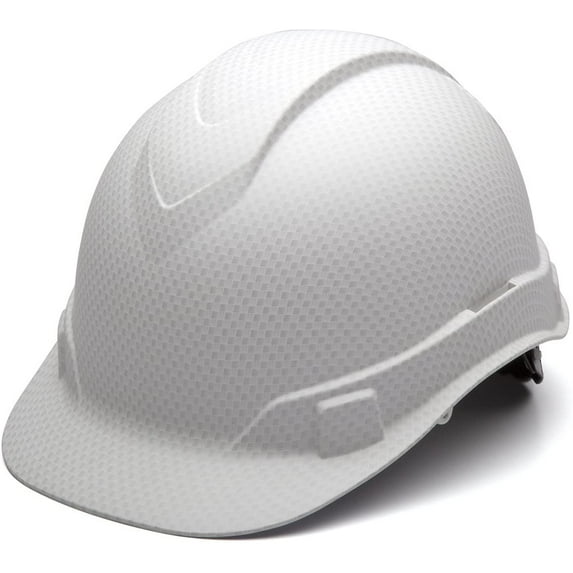 Pyramex Ridgeline Cap Style Hard Hat HP44116 Matte White Graphite Pattern Cap St