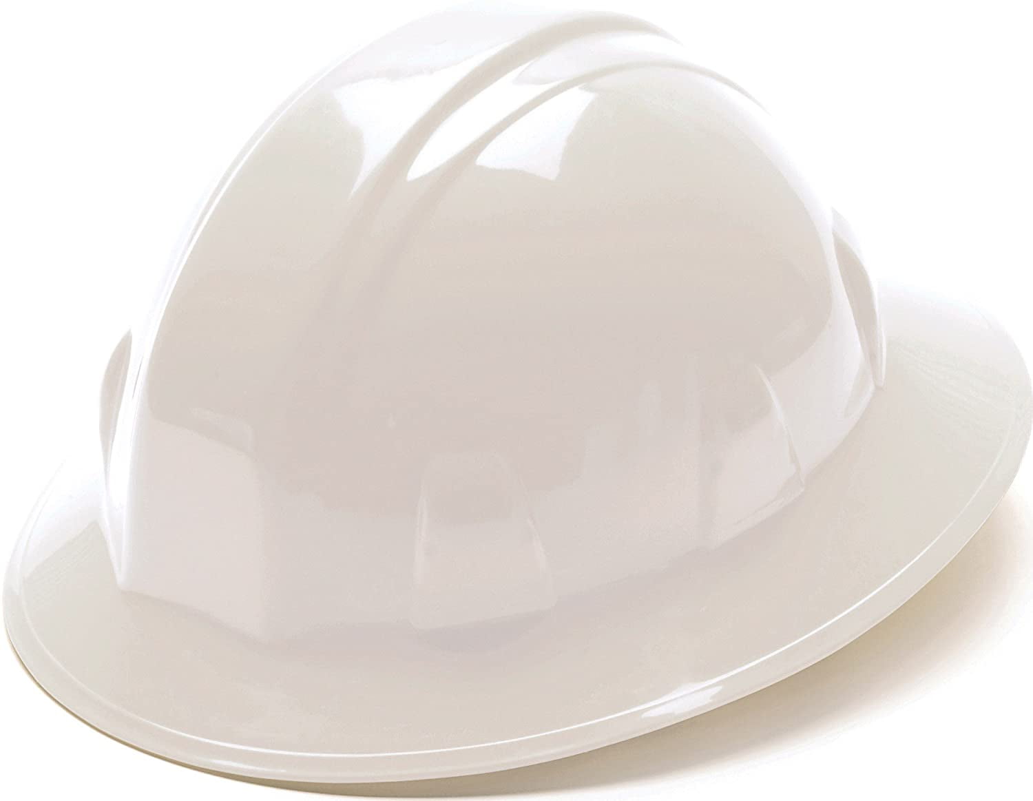 Pyramex SL Series Full Brim Hard Hat HP24110 White Full Brim Style 4-Point Ratch