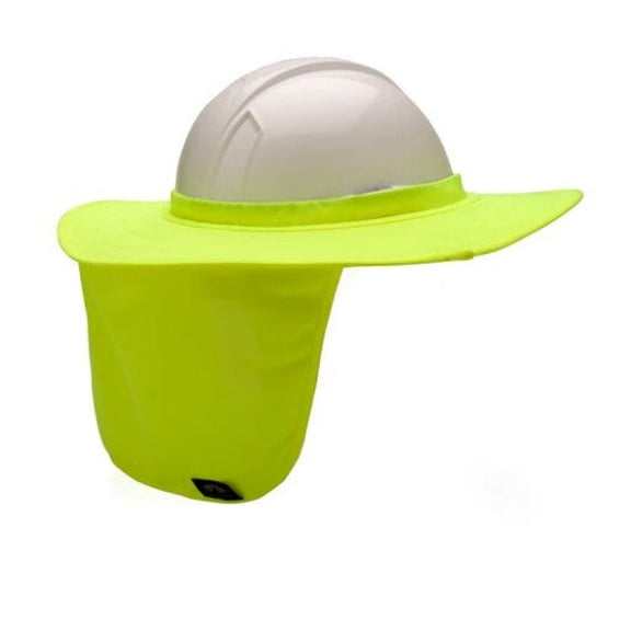 Pyramex Safety HPSHADE30 Hard Hat Shade with Brim, Quilted, One Size, Lime