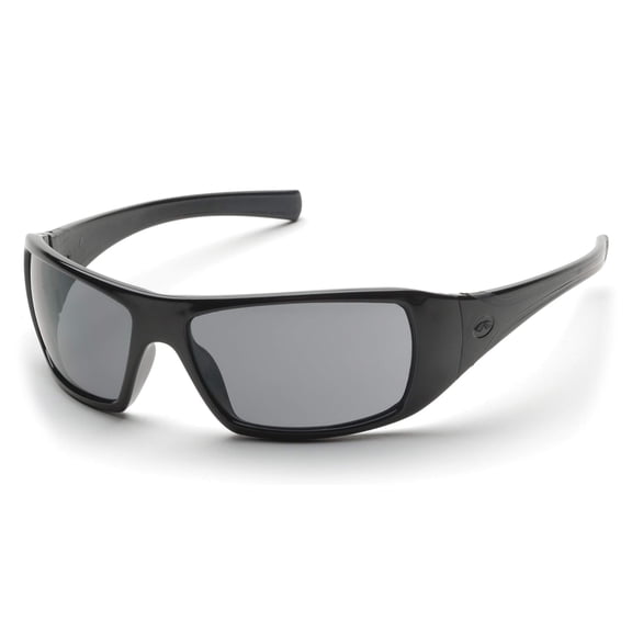 Pyramex Safety Products SB5621D Goliath Safety Glasses, Gray Polarized Lens with black Frame, Gray