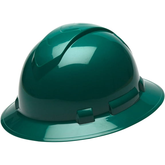 Pyramex Safety RIDGELINE HP54135 Green Full Brim Style 4-Point Standard Ratchet