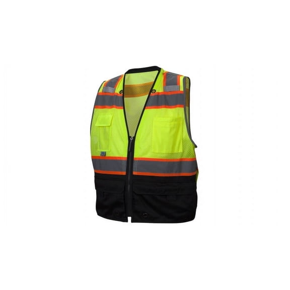 Pyramex Safety - Safety Vest - Hi-Vis Lime - Size Extra Large
