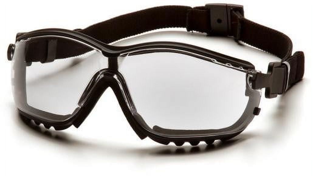 Pyramex V2G Safety Glasses - Clear Lens with Black Frame (4 Count) MS-97220