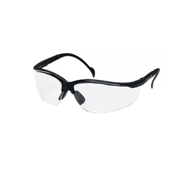 Pyramex Venture II Safety Glasses - Clear Lens with Black Frame (4 Count) MS-97250