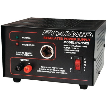 Pyramid® Car Audio Ps15k 10-amp Supply With Car-r Adapter
