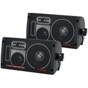 Pyramid 2060 300W 3-Way Car Audio Mini Box Speakers Indoor Stereo System Pair