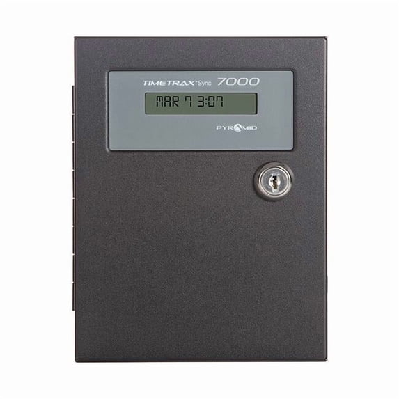Pyramid 6-3/8" Digital Master Controller Wall Clock, Beige 7000
