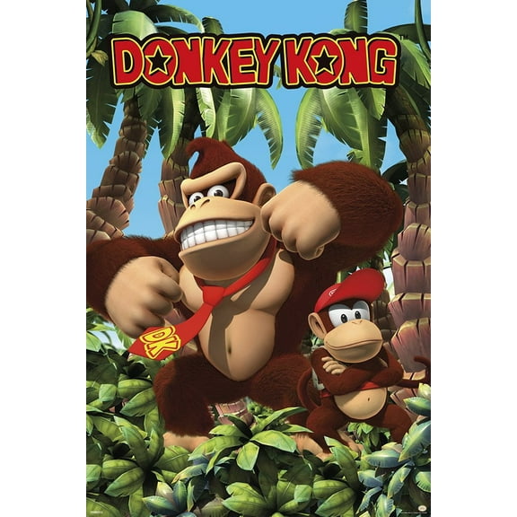 Donkey Kong - Jungle 24 x 36" Poster Unframed