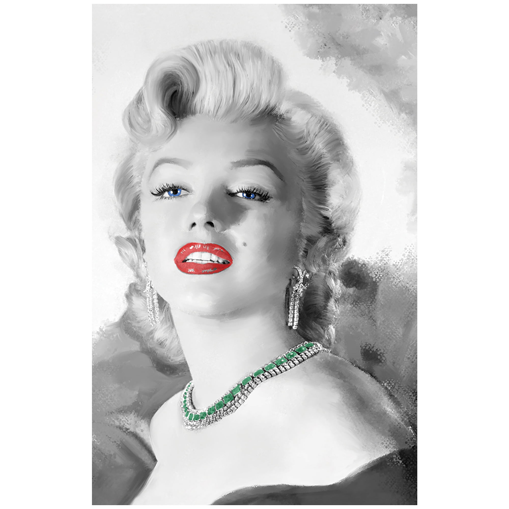 Pyramid America: Marilyn Monroe: Diamonds Best Friend - 11x17 Poster Print - Iconic Hollywood Celebrity Artwork, Licensed Wall Decor, Fan Collectible