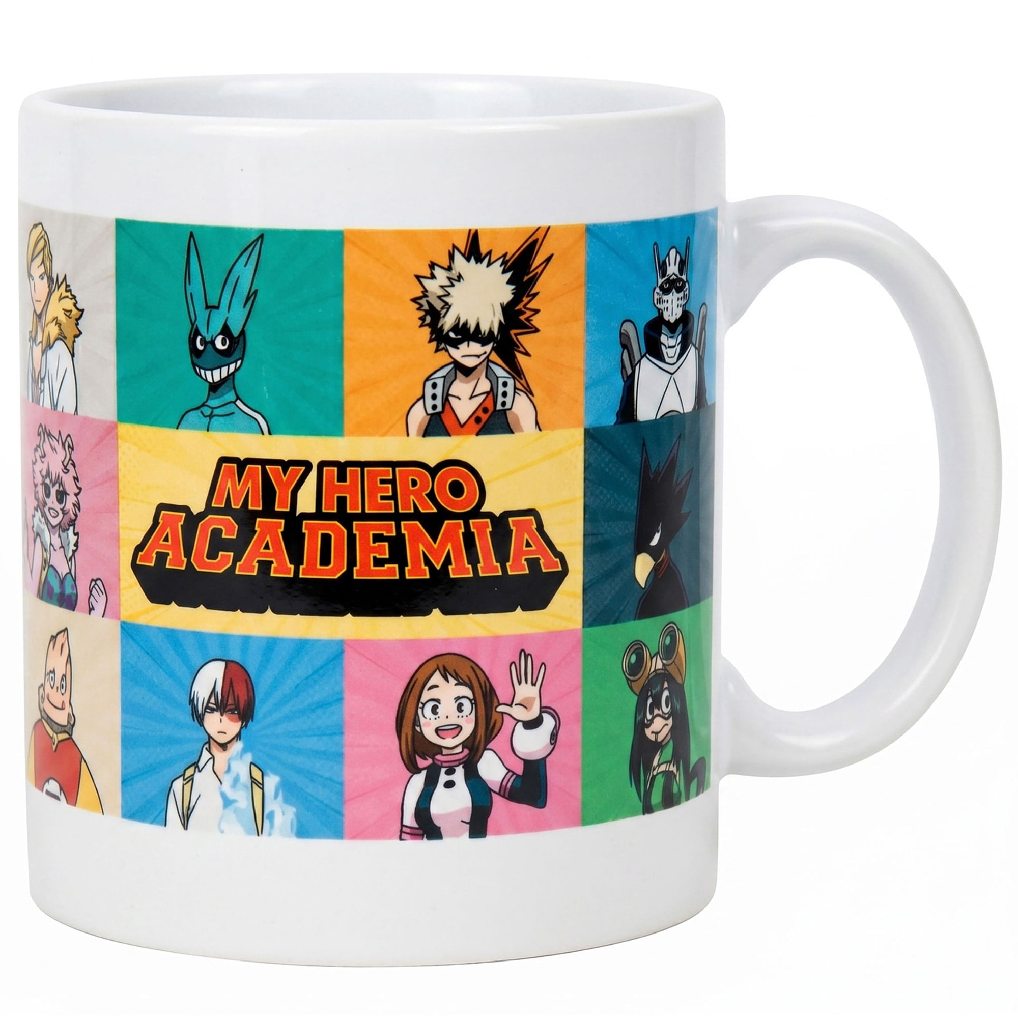 Pyramid America: My Hero Academia: Character Grid - 20oz Ceramic Mug - Coffee & Tea Cup, Microwave-Dishwasher Safe, Anime Fan Collectible, Licensed