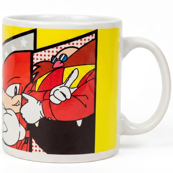 Pyramid America: Sonic The Hedgehog: Roster - 20oz Ceramic Mug - Coffee Tea Cup, Microwave-Dishwasher Safe, Retro Video Game Fan Collectible, Licensed