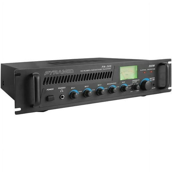 Pyramid® Amp with Microphone Input (300 Watt), Black