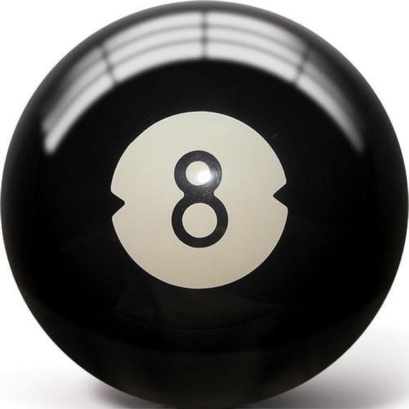 Pyramid Clear 8 Ball Polyester Undrilled Bowling Bal