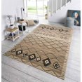 thumbnail image 1 of Pyramid Decor Area Rugs for Living room Area Rugs Clearance 5x7 Runner Rug, Brown Area Rug Modern Geometric Space Design 5X7, 1 of 6