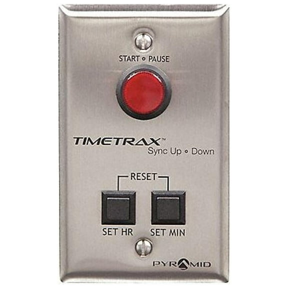 Pyramid 2-3/4" Digital Timer Controller Wall Clock, Silver CTPLATEKIT
