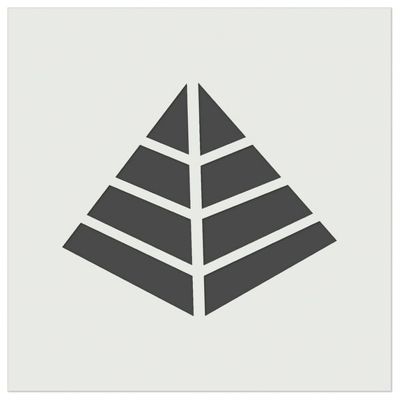Pyramid Egypt Outline DIY Cookie Wall Craft Stencil - 9.0 Inch