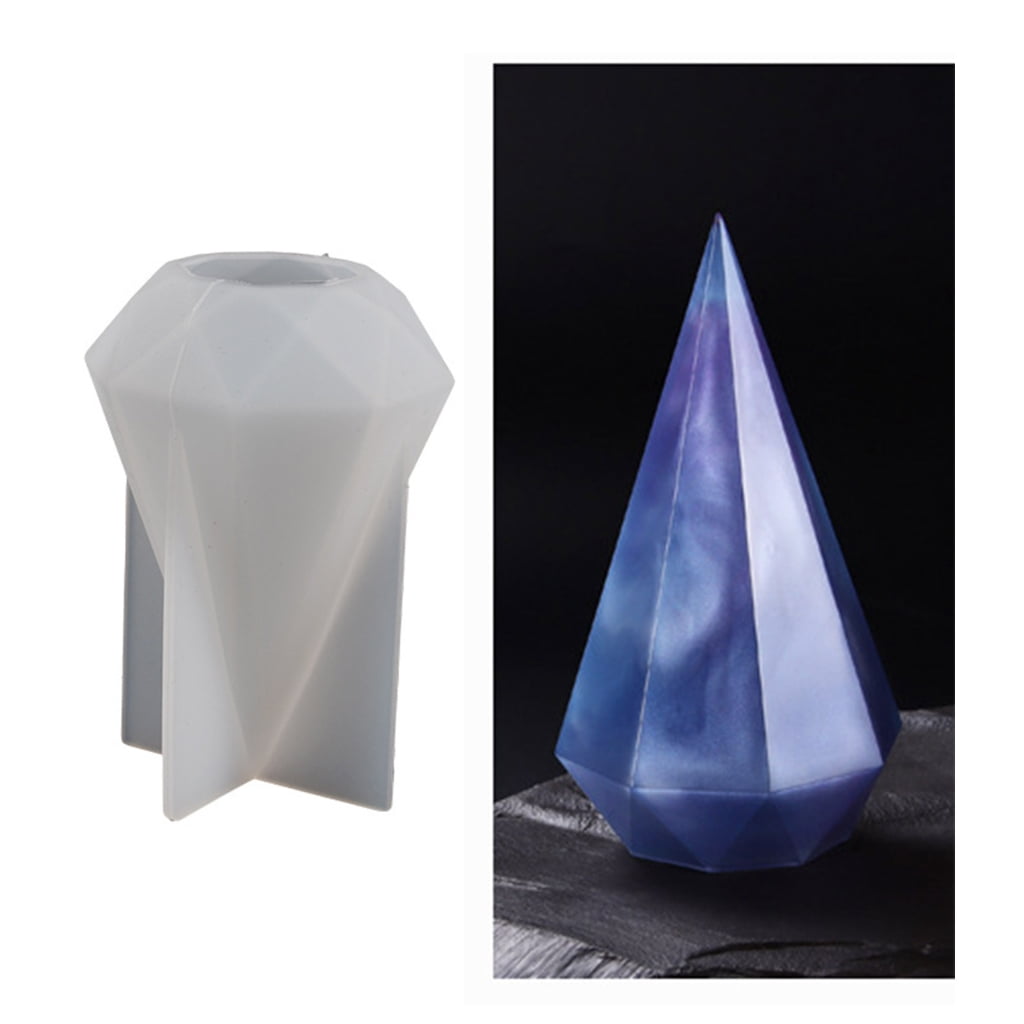 Pyramid Silicone Molds Shaped Ring Holder Mould DIY Table Ornament Tool ...