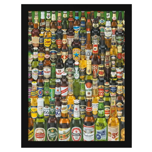 Pyramid International Beer Bottle Framed Poster (40cm x 30cm) (Multicolored) 40cm x 30cm Multic