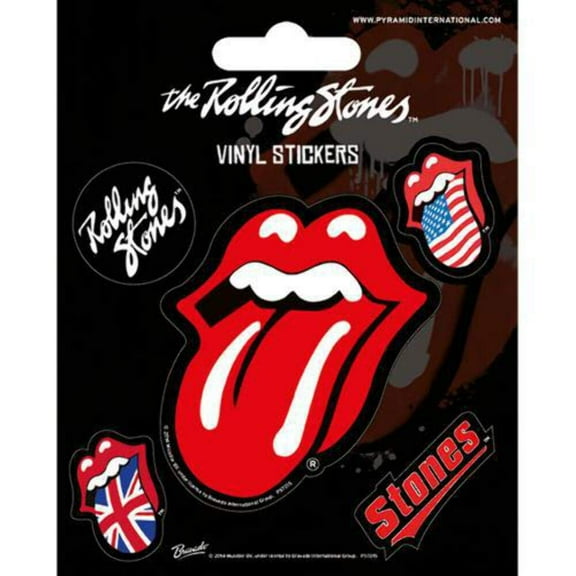 Pyramid International Rolling Stones (Tongue) Vinyl Stickers, Paper, Multi-Colour, 10 x 12.5 x