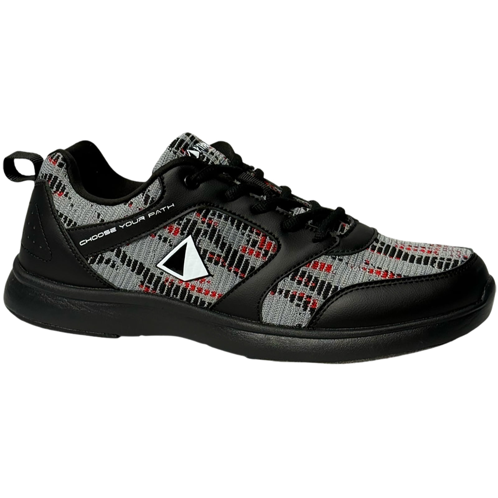 Pyramid Men's Path Lite Hybrid Mesh Bowling Shoes - Black/Digital Red ...