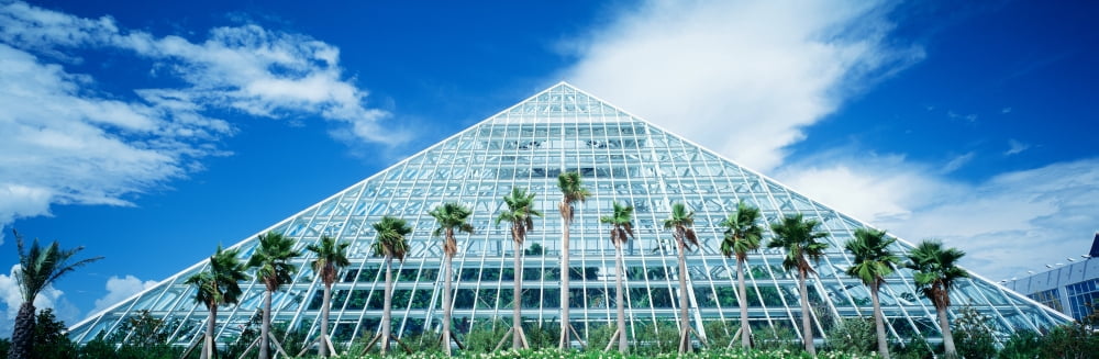 Pyramid Moody Gardens Galveston Texas USA Canvas Art - Panoramic Images (36 x 12)