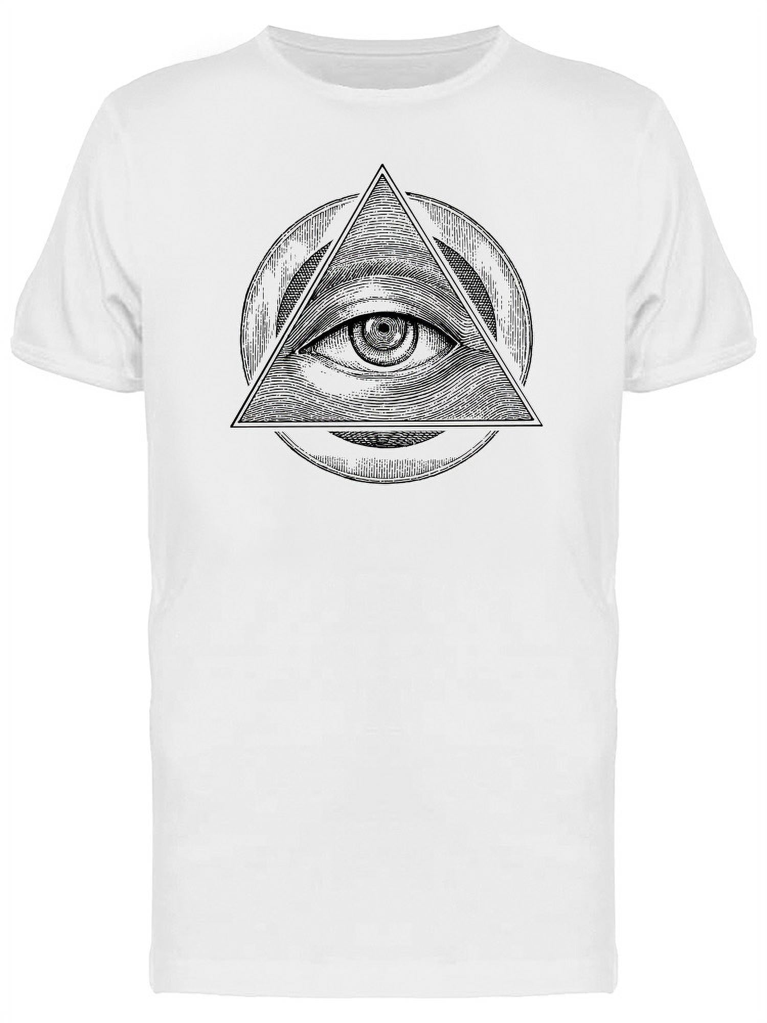 Pyramid Of Eye T-Shirt Men -Image by Shutterstock, Male Medium, image size:1500x2000