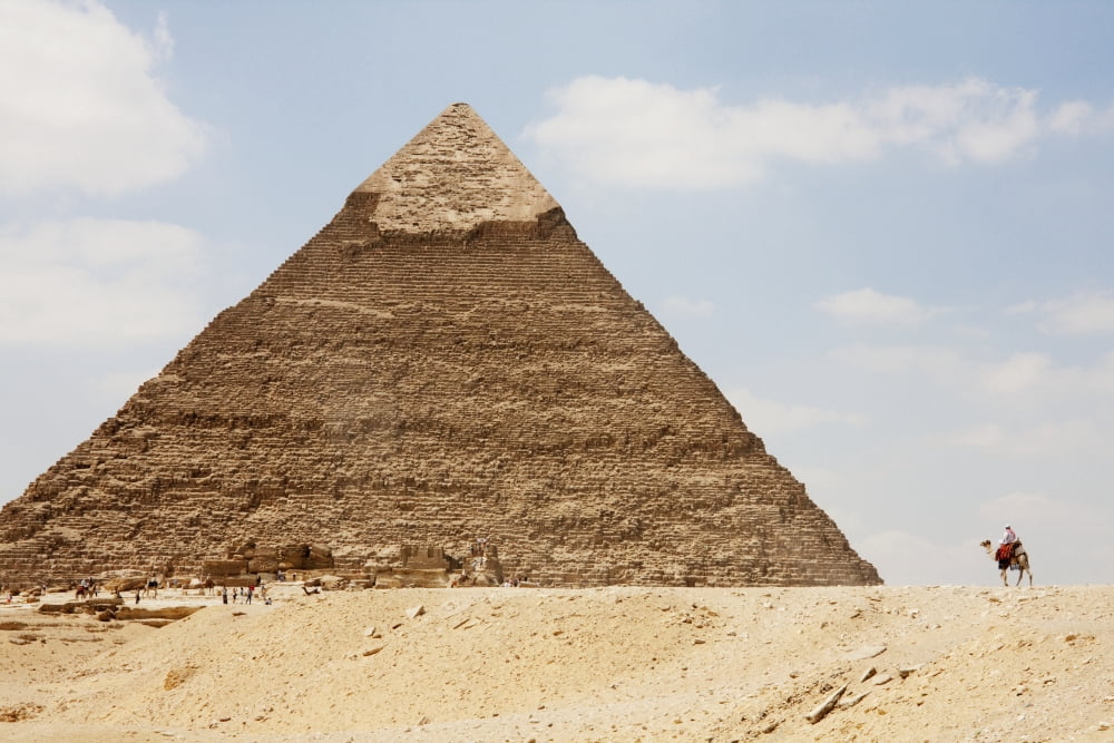 Pyramid Of Khafre (Chephren) Giza Al Jizah Egypt Canvas Art - Peter Langer Design Pics (38 x 24)