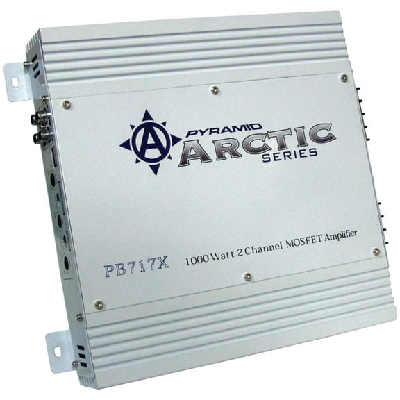 Pyramid Car Audio Pb717x Arctic Series 2-channel Bridgeable Class Ab Amp (1,000 Watts)